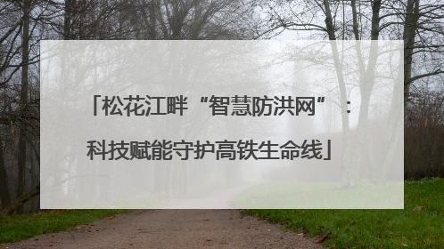 松花江畔“智慧防洪网”：科技赋能守护高铁生命线