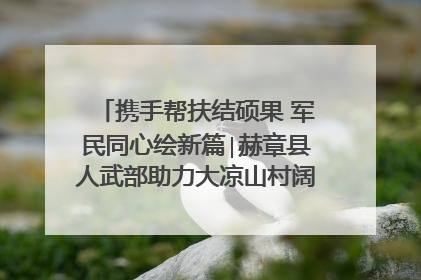 携手帮扶结硕果 军民同心绘新篇∣赫章县人武部助力大凉山村阔步乡村振兴路