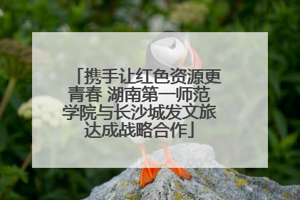 携手让红色资源更青春 湖南第一师范学院与长沙城发文旅达成战略合作