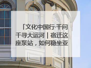 文化中国行·千问千寻大运河｜宿迁这座泵站，如何稳坐亚洲第一宝座？