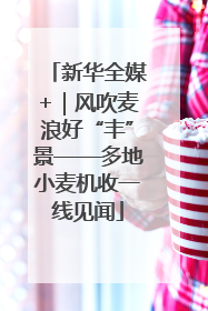 新华全媒+｜风吹麦浪好“丰”景——多地小麦机收一线见闻