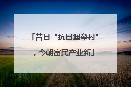 昔日“抗日堡垒村”，今朝富民产业新