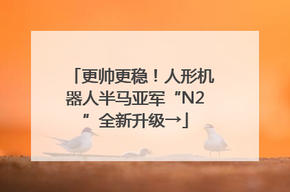 更帅更稳！人形机器人半马亚军“N2”全新升级→