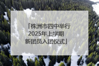 株洲市四中举行2025年上学期新团员入团仪式