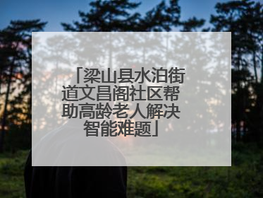 梁山县水泊街道文昌阁社区帮助高龄老人解决智能难题