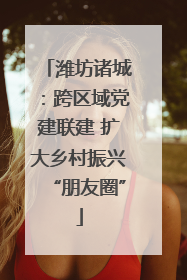潍坊诸城：跨区域党建联建 扩大乡村振兴“朋友圈”