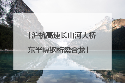 沪杭高速长山河大桥东半幅钢桁梁合龙