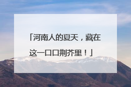 河南人的夏天，藏在这一口口荆芥里！