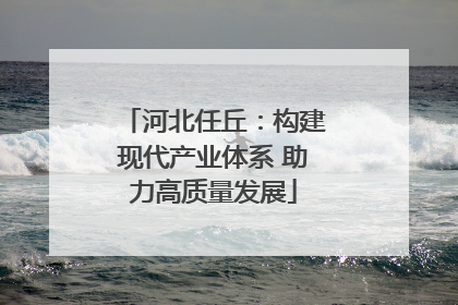 河北任丘：构建现代产业体系 助力高质量发展