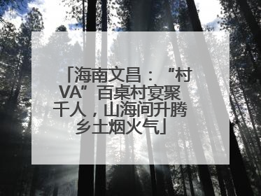 海南文昌：“村VA”百桌村宴聚千人，山海间升腾乡土烟火气
