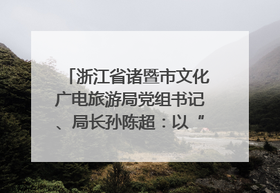 浙江省诸暨市文化广电旅游局党组书记、局长孙陈超：以“西施”IP激活全域旅游 打造县域文旅融合新标杆｜第七届全国县域旅游研究成果发布系列活动