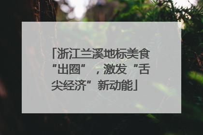 浙江兰溪地标美食“出圈”，激发“舌尖经济”新动能