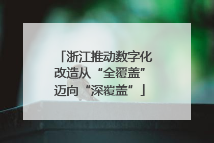 浙江推动数字化改造从“全覆盖”迈向“深覆盖”