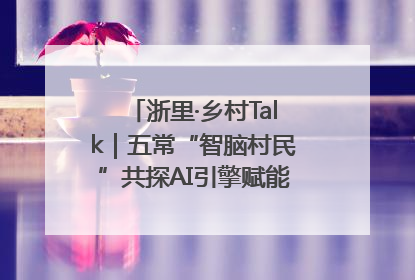 浙里·乡村Talk｜五常“智脑村民”共探AI引擎赋能企业服务新图景
