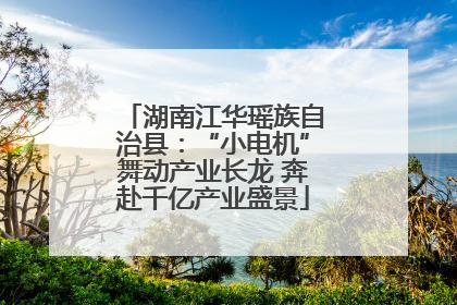 湖南江华瑶族自治县：“小电机”舞动产业长龙 奔赴千亿产业盛景