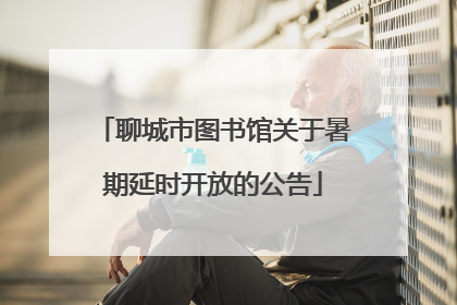 聊城市图书馆关于暑期延时开放的公告