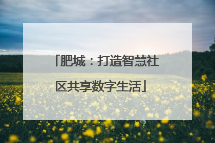 肥城：打造智慧社区共享数字生活