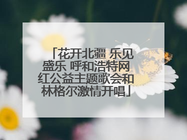花开北疆 乐见盛乐 呼和浩特网红公益主题歌会和林格尔激情开唱
