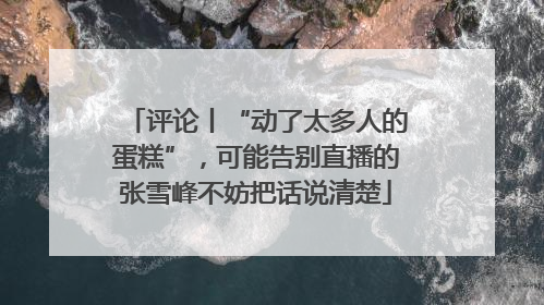 评论丨“动了太多人的蛋糕”，可能告别直播的张雪峰不妨把话说清楚