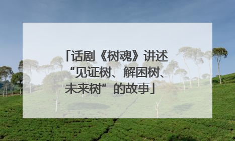 话剧《树魂》讲述“见证树、解困树、未来树”的故事