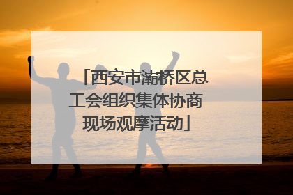西安市灞桥区总工会组织集体协商现场观摩活动