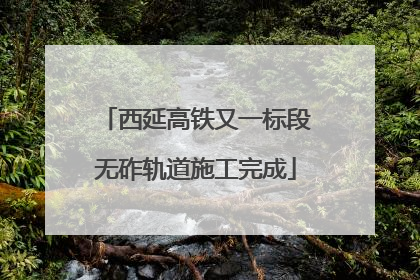 西延高铁又一标段无砟轨道施工完成
