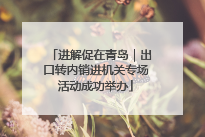进解促在青岛｜出口转内销进机关专场活动成功举办