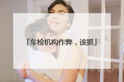 车检机构作弊，该抓