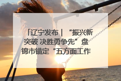 辽宁发布｜“振兴新突破 决胜勇争先”盘锦市锚定“五方面工作”力争全年地区生产总值增长5.5%左右