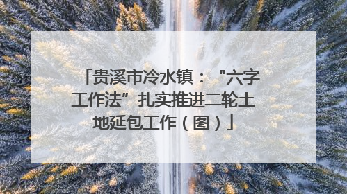 贵溪市冷水镇：“六字工作法”扎实推进二轮土地延包工作（图）