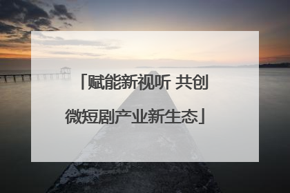 赋能新视听 共创微短剧产业新生态