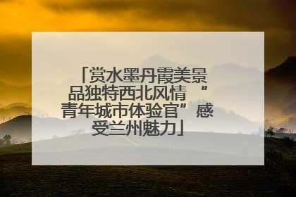 赏水墨丹霞美景 品独特西北风情 “青年城市体验官”感受兰州魅力
