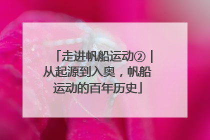 走进帆船运动②｜从起源到入奥，帆船运动的百年历史