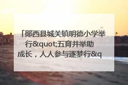 郧西县城关镇明德小学举行"五育并举助成长，人人参与逐梦行"庆六一活动