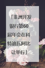 非洲开发银行第60届年会在科特迪瓦阿比让举行