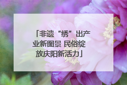 非遗“绣”出产业新图景 民俗绽放庆阳新活力