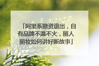 阿里系撤资退出，自有品牌不温不火，丽人丽妆如何讲好新故事