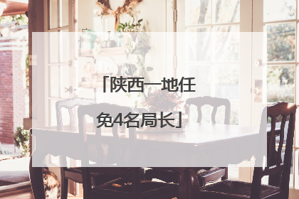 陕西一地任免4名局长