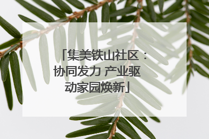 集美铁山社区：协同发力 产业驱动家园焕新