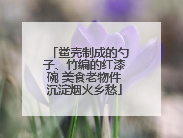 鲎壳制成的勺子、竹编的红漆碗 美食老物件沉淀烟火乡愁
