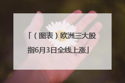 （图表）欧洲三大股指6月3日全线上涨