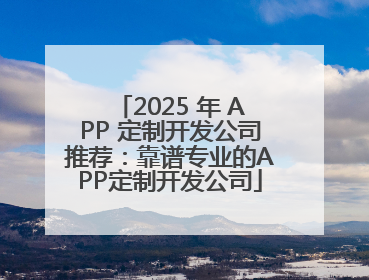 2025 年 APP 定制开发公司推荐：靠谱专业的APP定制开发公司