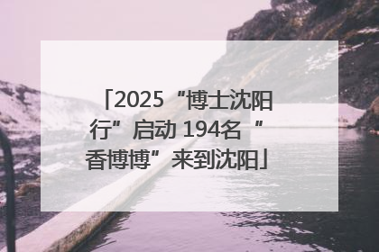 2025“博士沈阳行”启动 194名“香博博”来到沈阳
