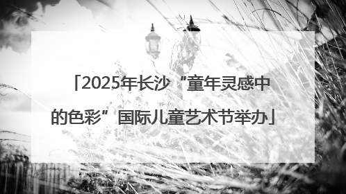 2025年长沙“童年灵感中的色彩”国际儿童艺术节举办
