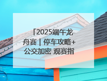 2025端午龙舟赛｜停车攻略+公交加密 观赛指南来了！