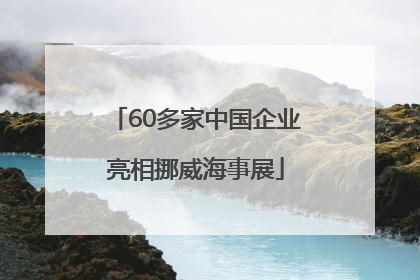 60多家中国企业亮相挪威海事展