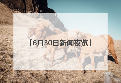6月30日新闻夜览