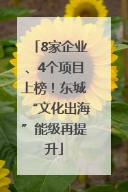 8家企业、4个项目上榜！东城“文化出海”能级再提升