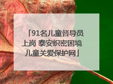 91名儿童督导员上岗 泰安织密困境儿童关爱保护网